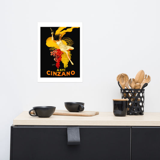 Asti Cinzano vintage poster (cm)