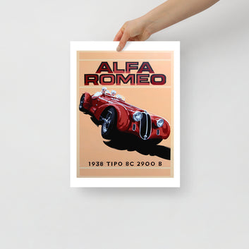 Alfa Romeo 1938 poster (cm)