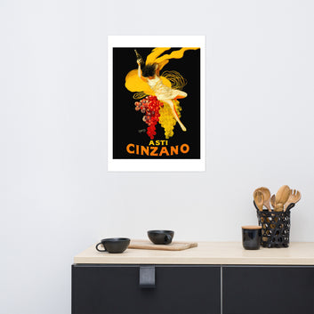 Asti Cinzano vintage poster (cm)
