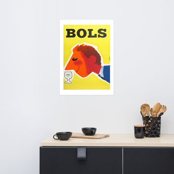 Bols, vintage French poster (cm)