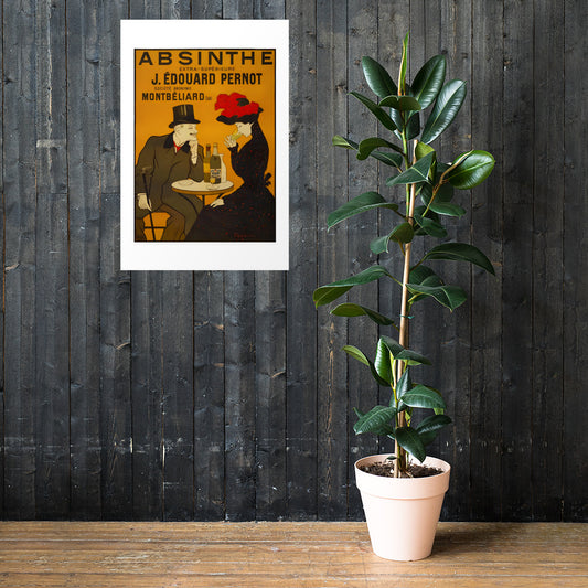Absinthe J. Edouard Pernot, vintage French poster (cm)