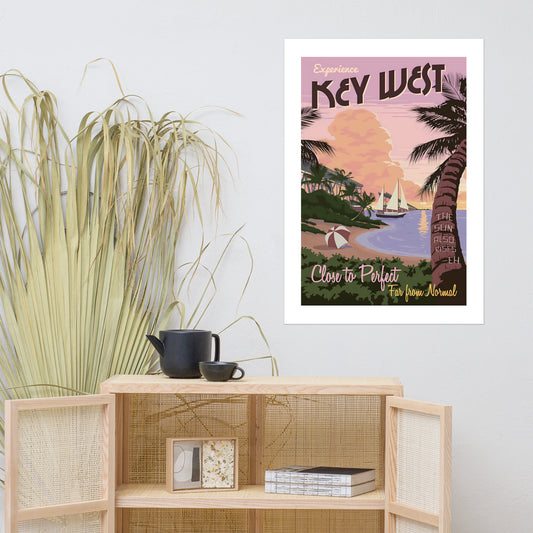 Key West, USA vintage travel poster (cm)