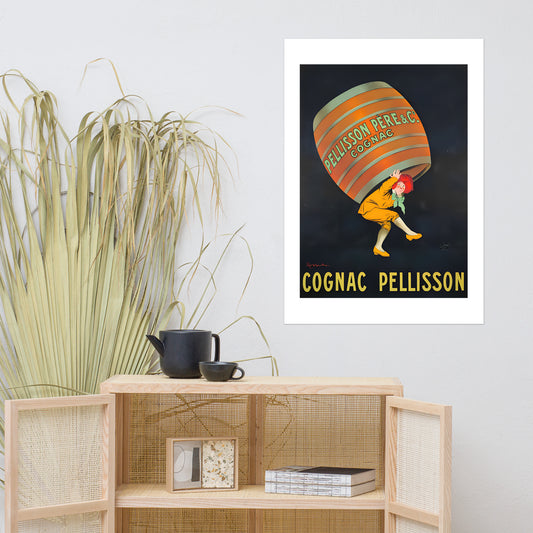 Cognac Pellisson vintage poster (cm)
