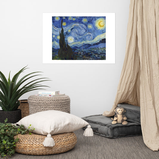 The Starry Night, by Vincent van Gogh, 1889, poster (cm)