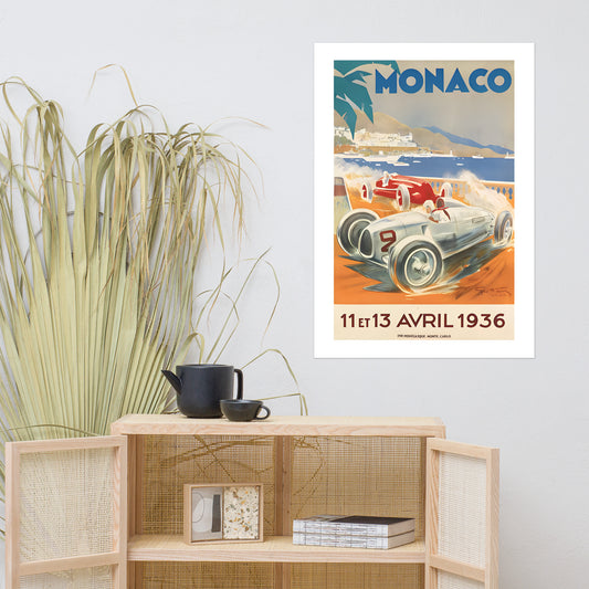 Monaco Grand Prix 1936 poster (cm)