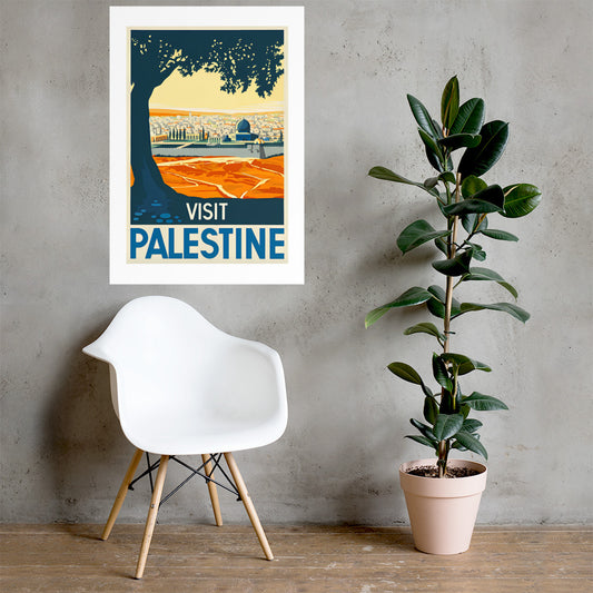 Visit Palestine, vintage travel poster (cm)