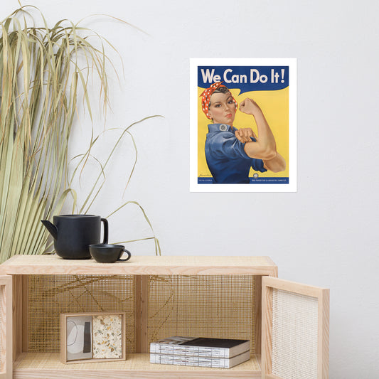 We Can Do It! vintage war poster (inches)