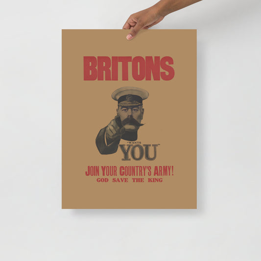 Britons, Lord Kitchener Wants You, Join Your Country's Army, poster (inches)