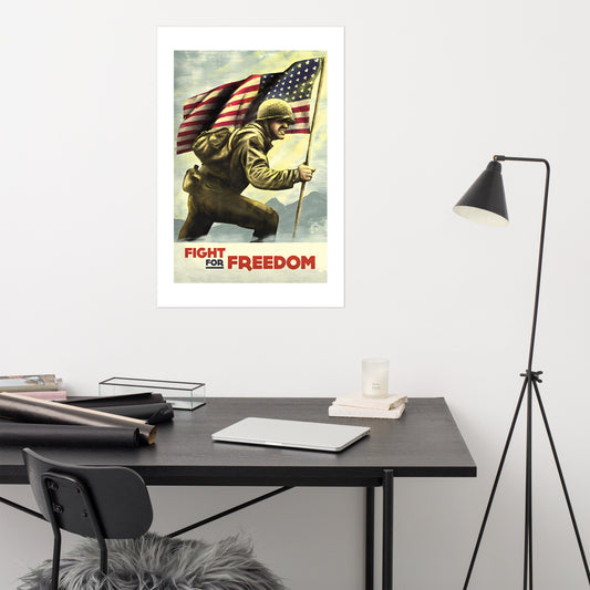 Fight for Freedom, US Military poster (inches)