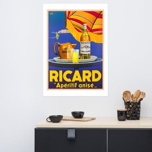 Ricard Pastis vintage poster (cm)